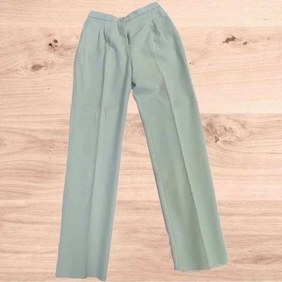 Vintage mint green Mr B two piece pants set womens size 8 - Picture 3 of 4